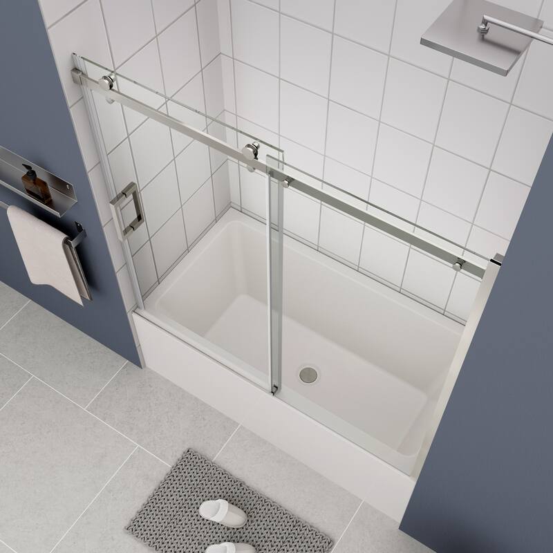 60"W x 58"H Frameless Single Sliding Shower Door - 60'' x 54''