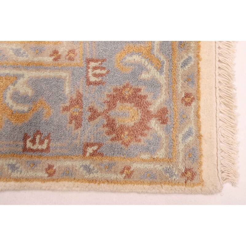 ECARPETGALLERY Hand-knotted Royal Oushak Ivory Wool Rug - 4'0 x 5'11