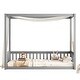 preview thumbnail 10 of 18, Twin Canopy Floor Bed with Fence and Guardrails for Kids, Toddler Safe Design