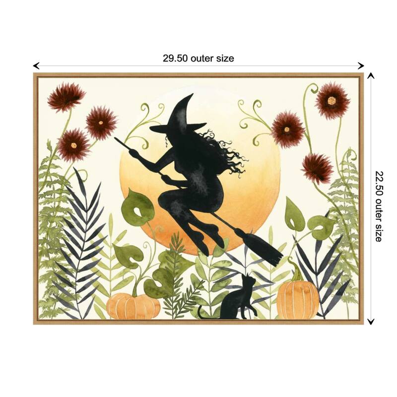 The Witchs Garden I by Grace Popp Canvas Art Framed - Sylvie Maple