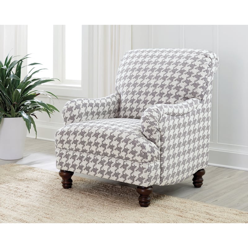 Danforth Upholstered High Backrest Accent Chair - Grey