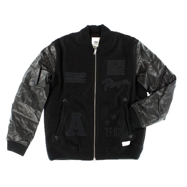 adidas black bomber jacket