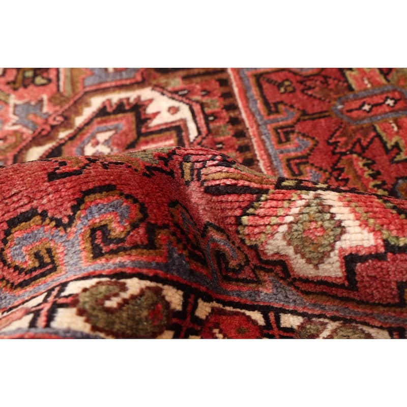 ECARPETGALLERY Hand-knotted Sarabi Dark Red Wool Rug - 6'9 x 9'11