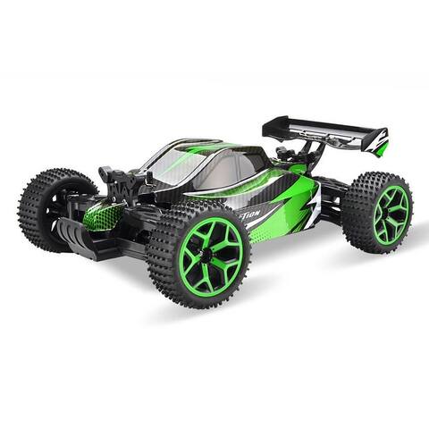 green remote control truck
