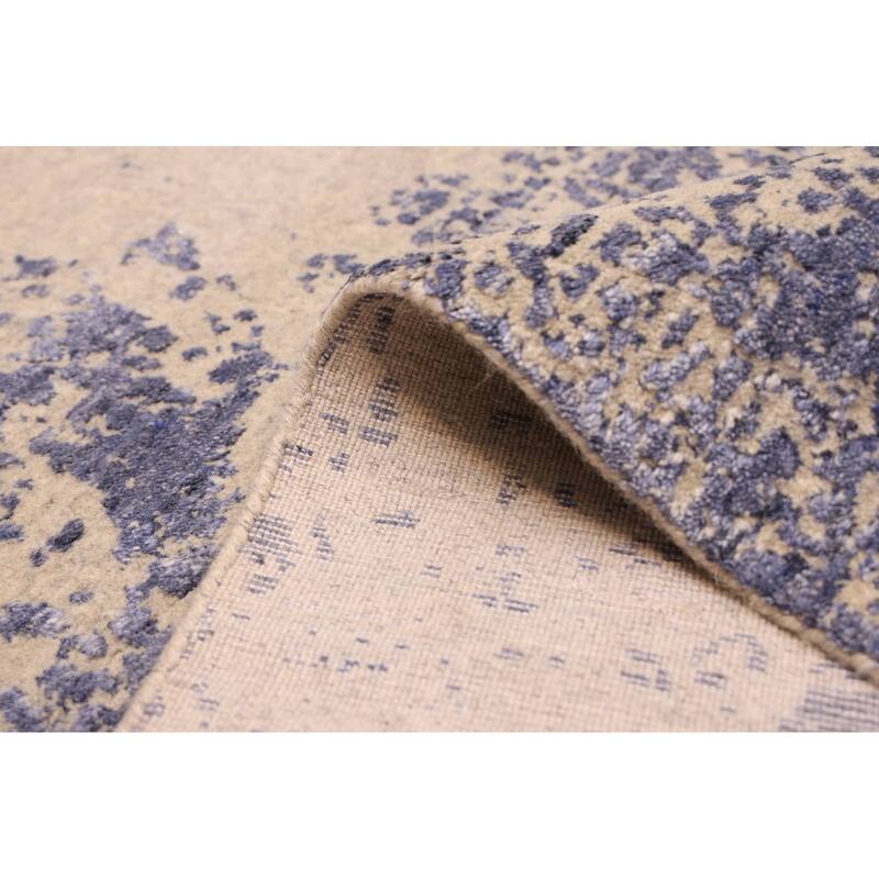 ECARPETGALLERY Hand Loomed Elysian Indigo Rug - 8'0 x 9'10