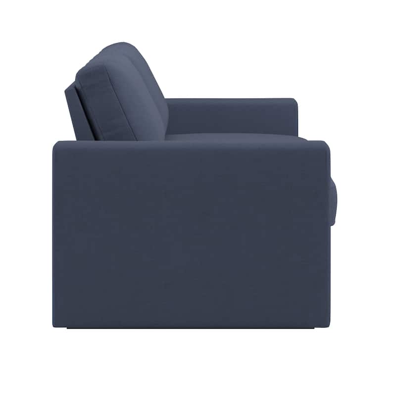 Soma Upholstered Sofa with 2 Hidden Metal Wire Storage Drawers by iNSPIRE Q Modern