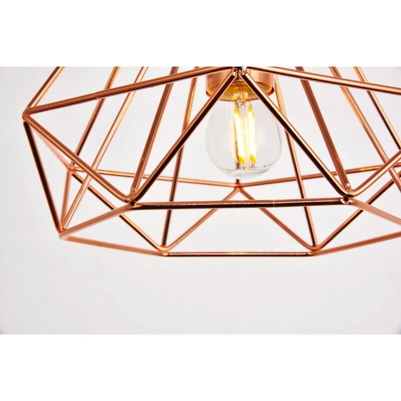 Jago Collection Pendant D9.8 H9.8 Lt:1 Copper Finish