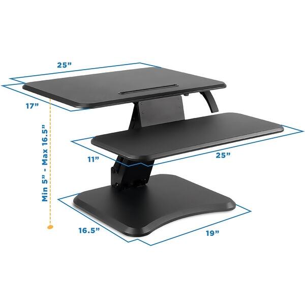 Mount It Standing Desk Converter With Keyboard Tray For Laptop And Desktop Mi 7957 Overstock 26170124