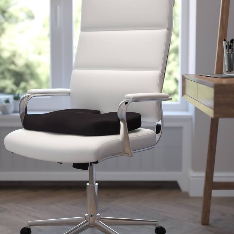 Contoured Office Chair Cushion Memory Foam - Black