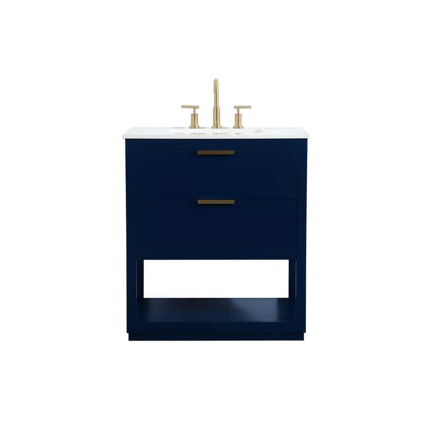 Elegant Lighting VF19230 Larkin 30" Free Standing Single Basin Vanity