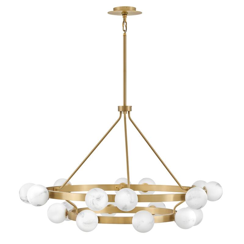 Fredrick Ramond FR41905 Selene 18 Light 48" Wide Ring Chandelier