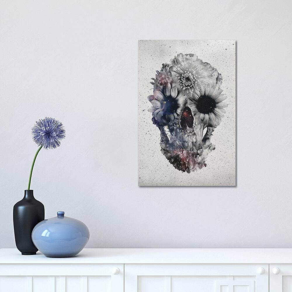 iCanvas "Floral Skull #2" by Ali Gulec Canvas Print