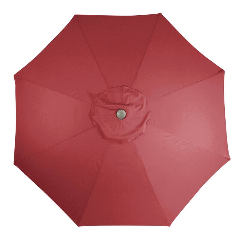 9ft Outdoor Patio Market Umbrella with Hand Crank and Tilt