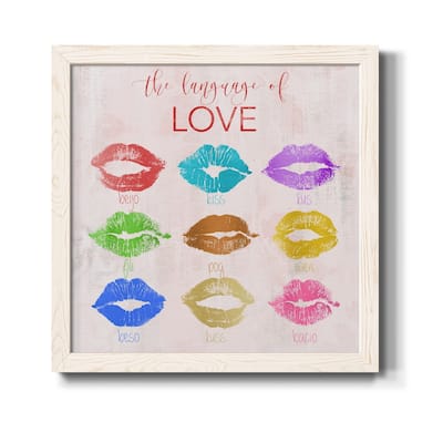 Rainbow Kiss-Premium Framed Canvas - Ready to Hang