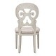 preview thumbnail 3 of 6, Farmhouse Reimagined Antique White with Chestnut Splat Back Side Chair (Set of 2)