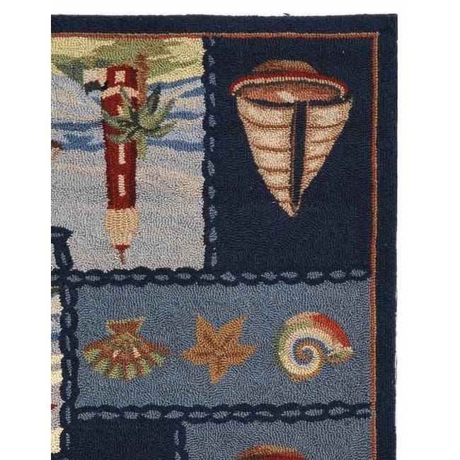 SAFAVIEH Handmade Chelsea Laurenzia French Country Nautical Wool Rug