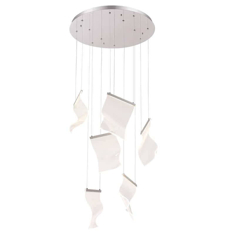 Rinkle LED Leaf Multi-Pendant Lamp Stairway Staircase Cascade Chandelier - N/A