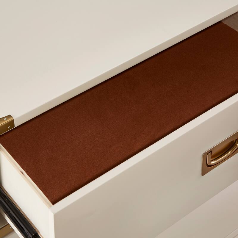 Kedric 5-Drawer Gold Accent Chest by iNSPIRE Q Bold