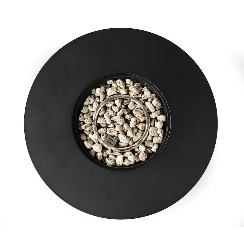 Anmytek 30" Round Steel Propane Fire Pit Table