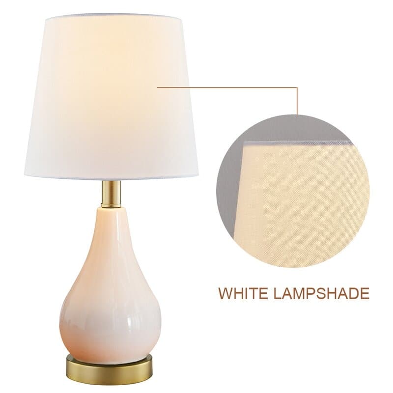 17.5" Table Lamp Set with USB (Set of 2)
