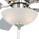 preview thumbnail 12 of 10, Expo 42 in. Satin Nickel Low Profile Flush Mount Ceiling Fan with Reversible Maple-Silver Blades, LED Light Kit and Pull Chain