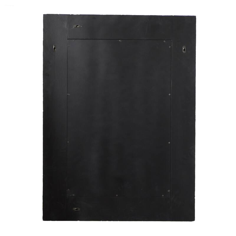 Cream Mother of Pearl Shell Handmade Mosaic Room Wall Mirror with Blue Corners