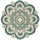SAFAVIEH Handmade Novelty Urtza Ornate Flower Wool Rug