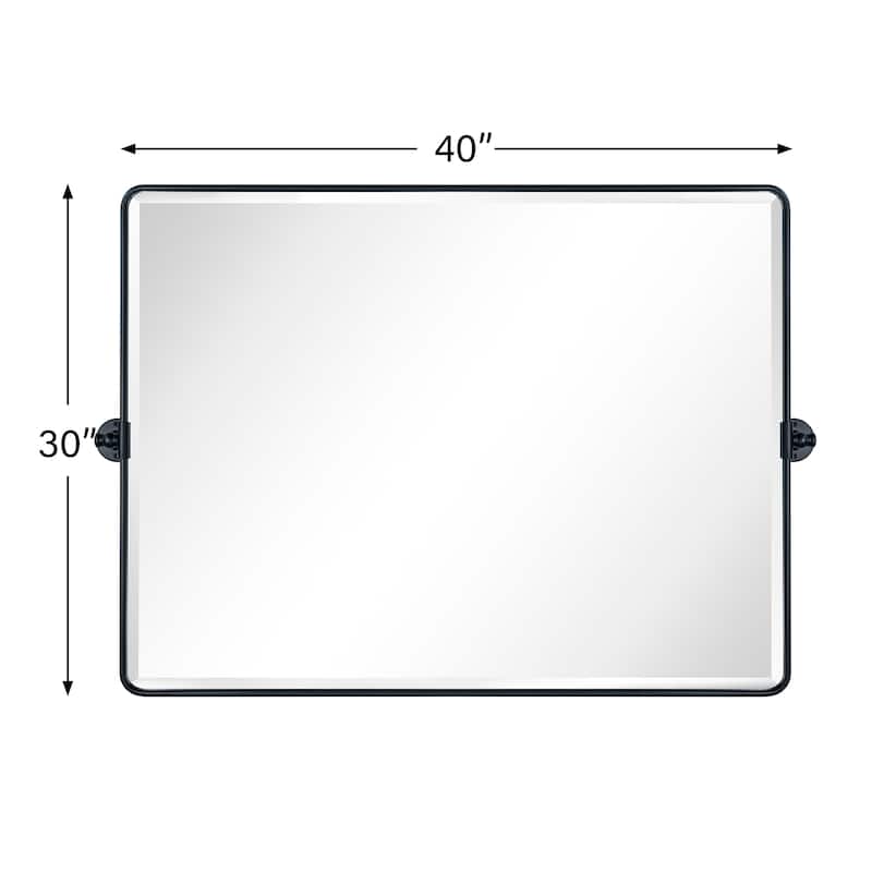 TEHOME Lutalo horizontal Beveled Bathroom / Vanity Mirror