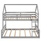 preview thumbnail 7 of 31, Separate Bunk Bed,2 Separate Beds,Twin over Full House Bunk Bed with Built-in Ladder