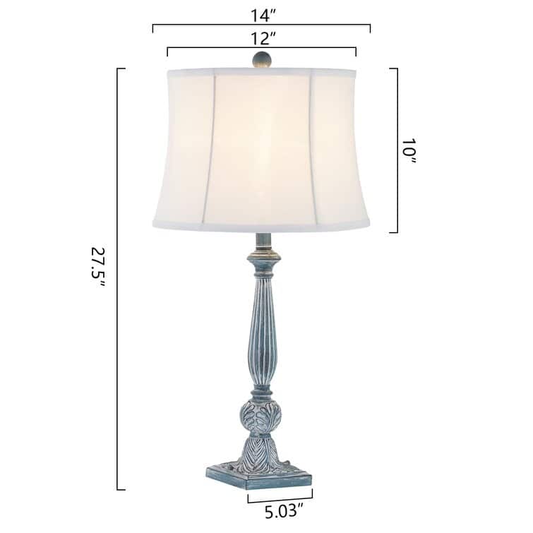 27.5" Brown Table Lamp Set (Set of 2)