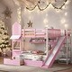 preview thumbnail 2 of 10, Kid-Friendly Design Full over Full Bunk Bed with 2 Drawers 3 Shelves and Slide