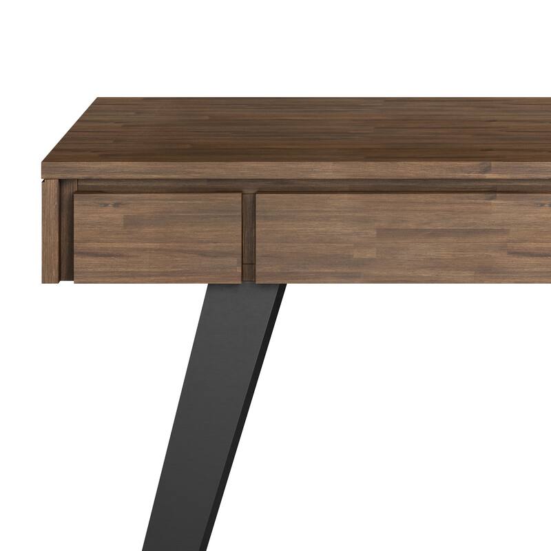 WYNDENHALL Mitchell SOLID ACACIA WOOD Modern Industrial 44 inch Wide Small Desk