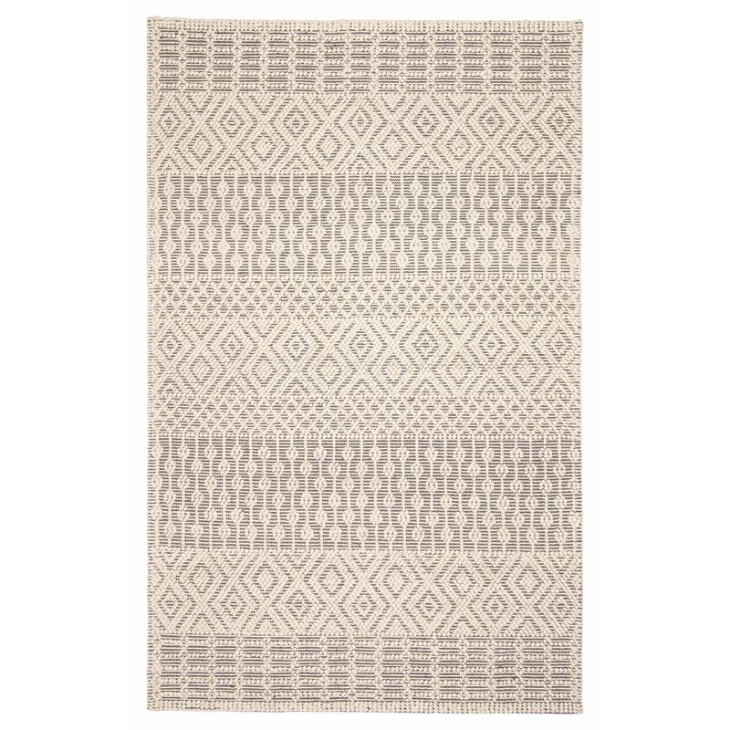 ECARPETGALLERY Braid weave Sienna Cream Wool Rug - 5'2 x 8'0 - Cream - 5'2 x 8'0