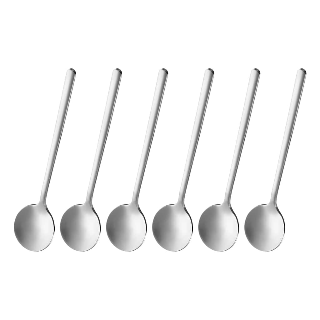 6pcs Espresso Spoons Stainless Steel Round Coffee Spoon