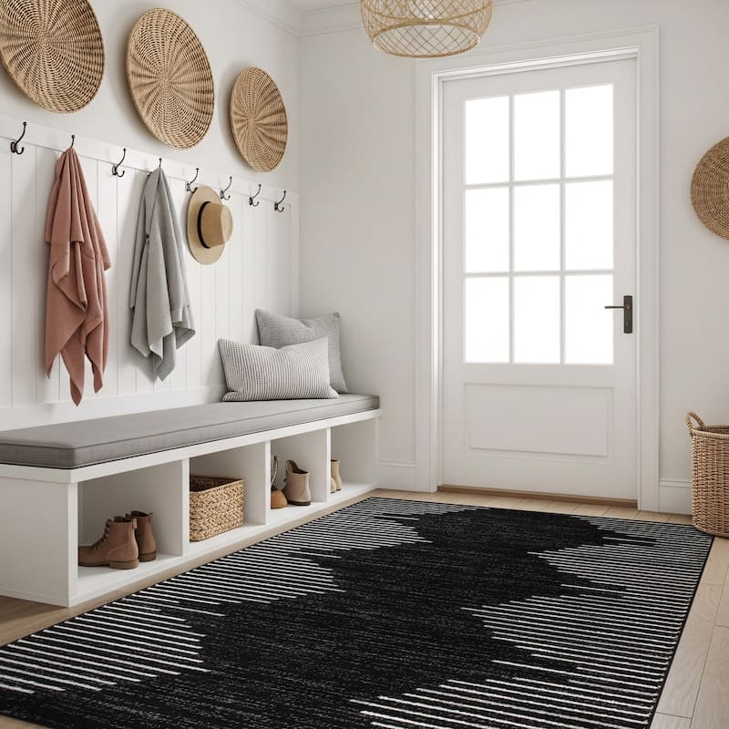 Bohemian Stripe Area Rug