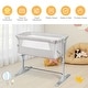 preview thumbnail 26 of 42, Babyjoy Portable Baby Bed Side Sleeper Infant Travel Crib W/Carrying - See Details