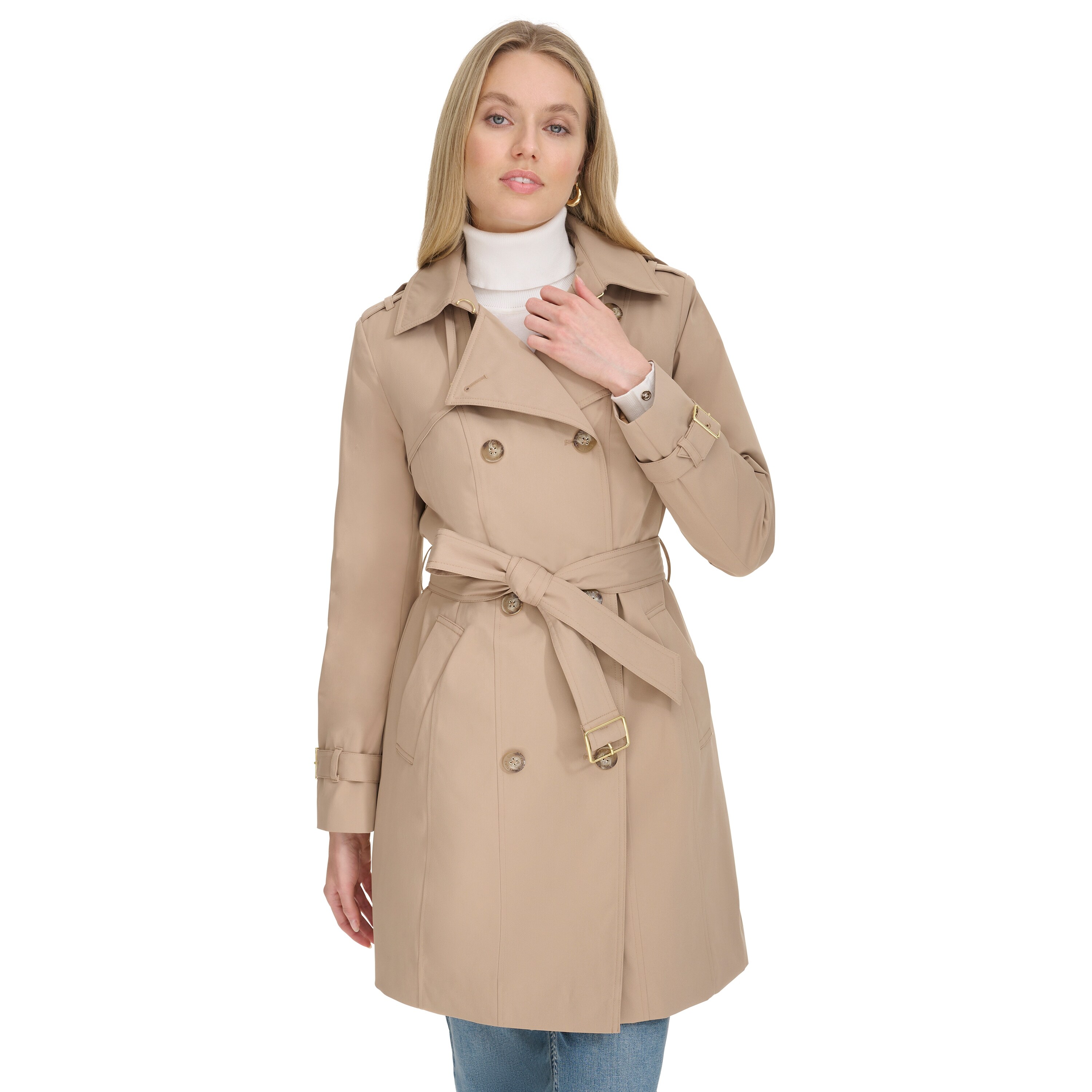 Cole Haan Women's Water Resistant Trench Coat - Overstock - 43391033