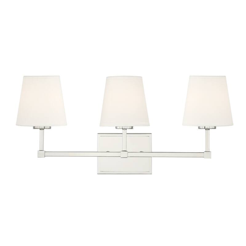 Meridian M80053 3 Light 24" Wide Bathroom Vanity Light - Polished Nickel