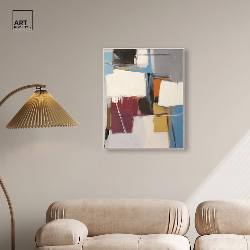 Stacked Forms Canvas by Art Remedy
