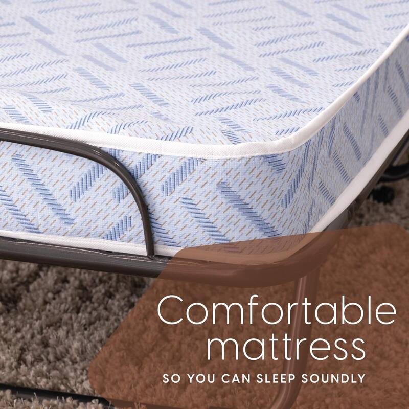 Milliard Medium Firm Foam Mattress and Rollaway Folding Cot