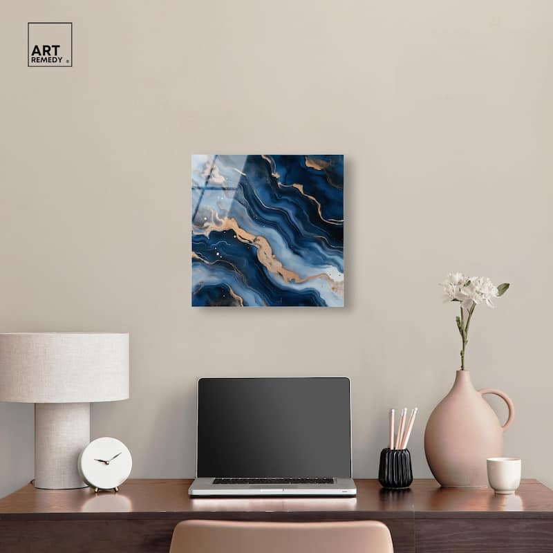 Deep Sea Geode II Acrylic by Art Remedy, Ready to Hang