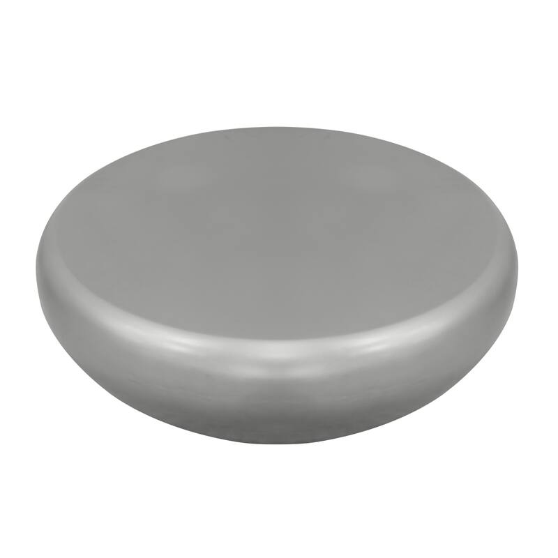 Pasargad Home Helios Drum Shape Coffee Table - W39" x D34.5" x H14.5"