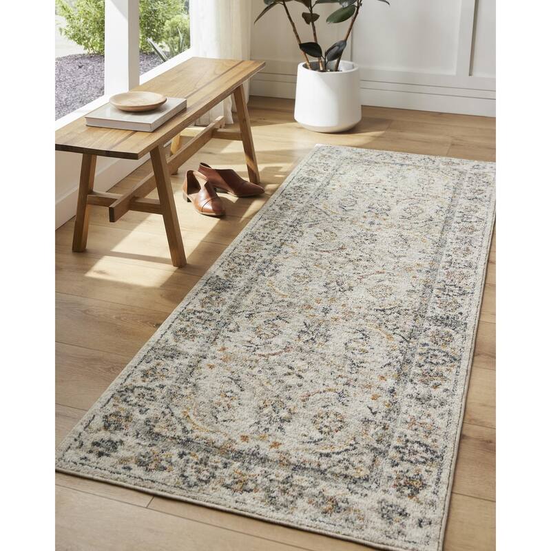 Livabliss Transitional Beckham Medallion Area Rug