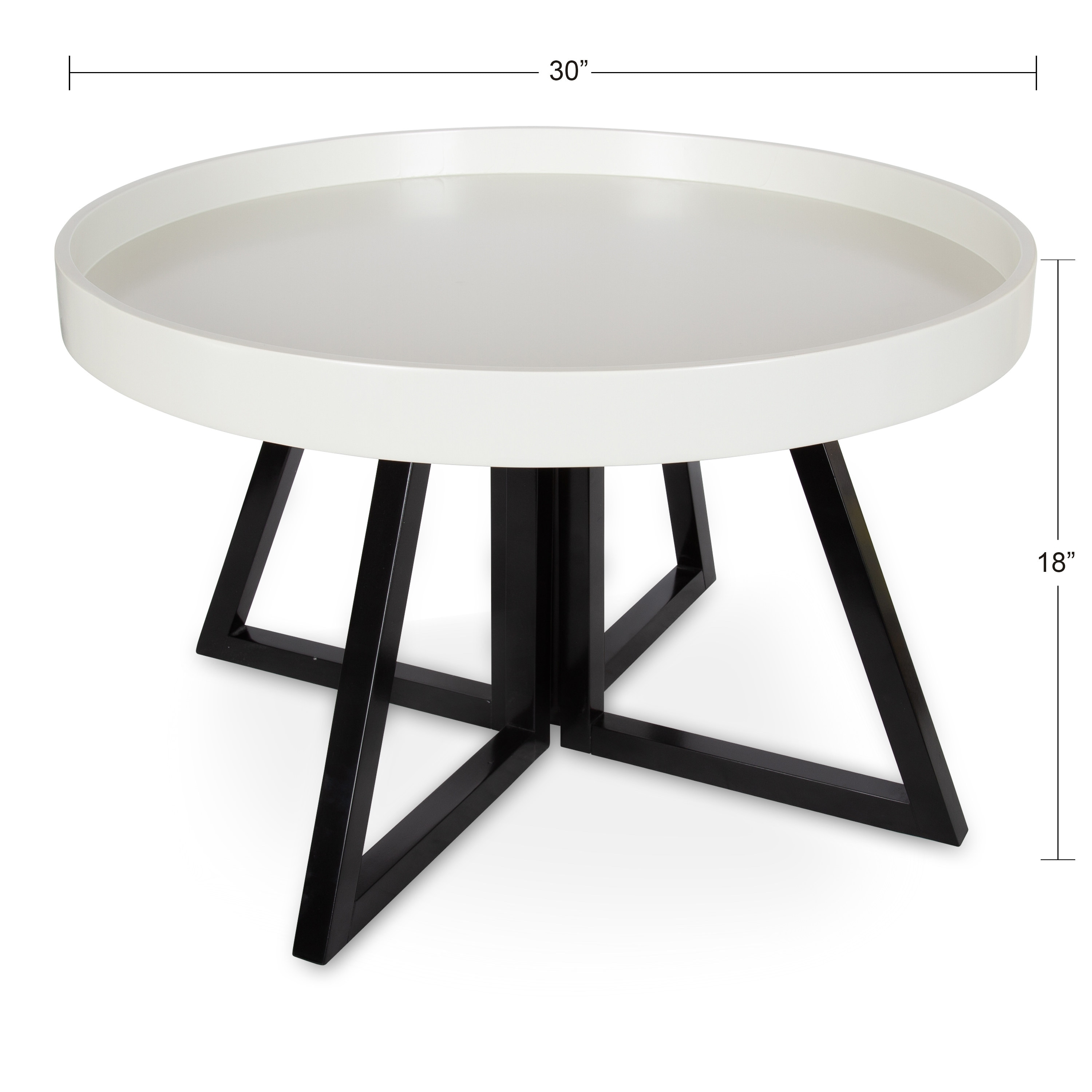 Kate And Laurel Avery 30 Inch Round Coffee Table