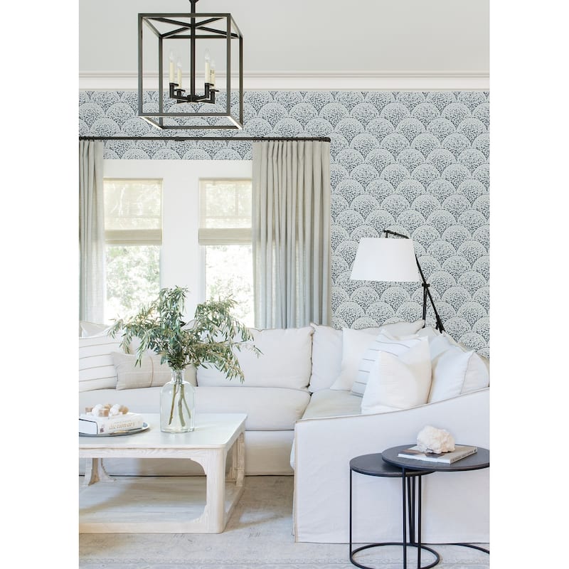 NuWallpaper Rowan Blue Peel and Stick Wallpaper