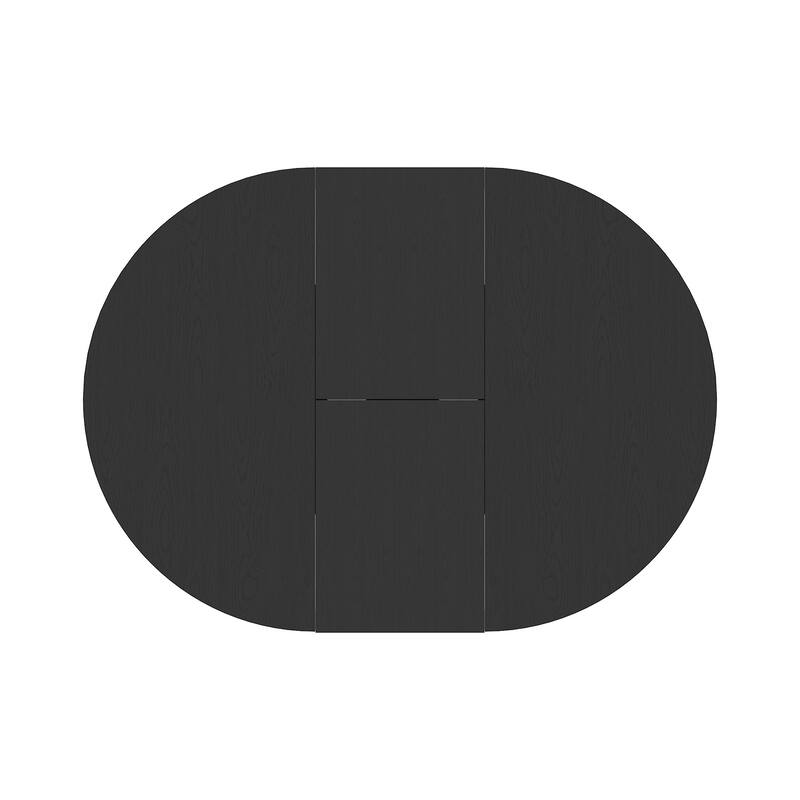 Dining Table for Farmhouse Kitchen with Expandable Oval Table Top