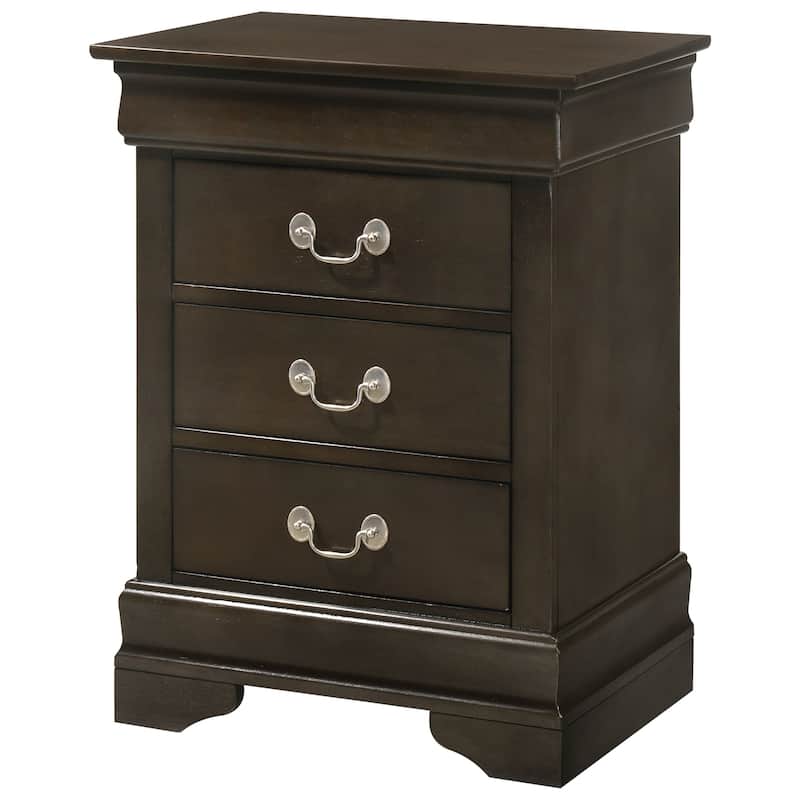 Louis Phillipe 3-drawer Nightstand
