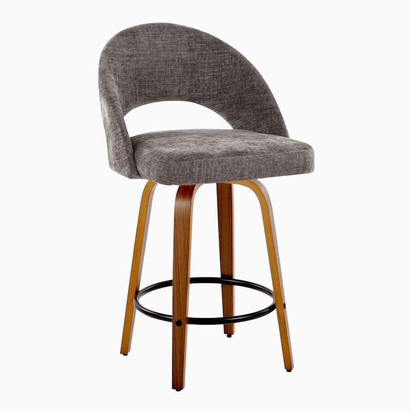 Renee Upholstered 26" Fixed-Height Counter Stool - Set of 2