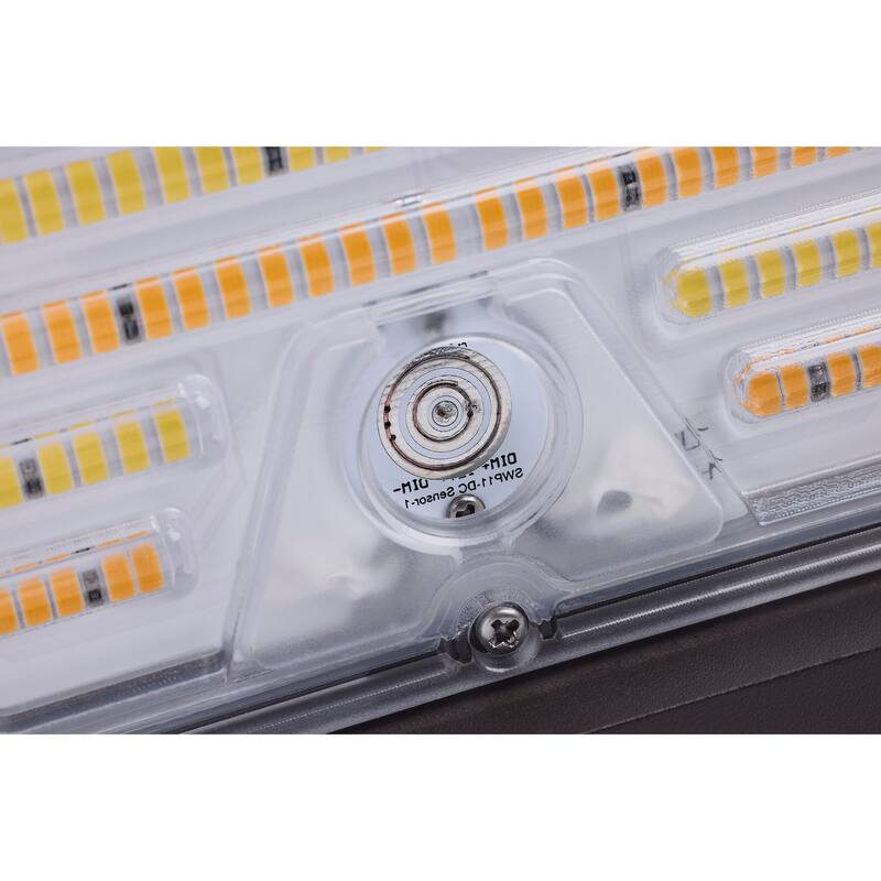 20/40/60 Watt LED Cutoff Wall Pack 3K/4K/5K CCT Field Selectable Bronze 120-347 Volt