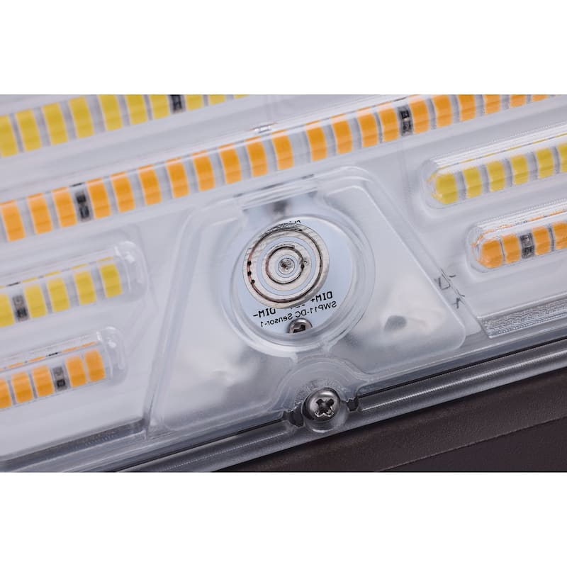 80/100/120 Watt LED Cutoff Wall Pack 3K/4K/5K CCT Field Selectable Bronze 120-347 Volt